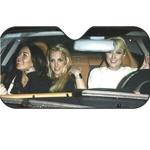 Windshield Sun Shade for Car Covers Blocks UV Paris Hilton Britney Spears Y2K